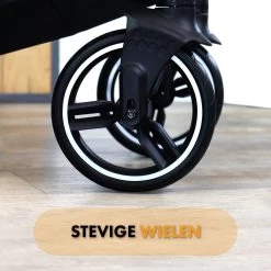 Deryan Evy Kinderwagen - Duo Kinderwagen - Uitbreidbaar - Inclusief Reiswieg - Zwart -Babyproducten Uitverkoop 1200x1200 1048