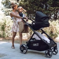 Deryan Evy Kinderwagen - Duo Kinderwagen - Uitbreidbaar - Inclusief Reiswieg - Zwart -Babyproducten Uitverkoop 1200x1200 1051