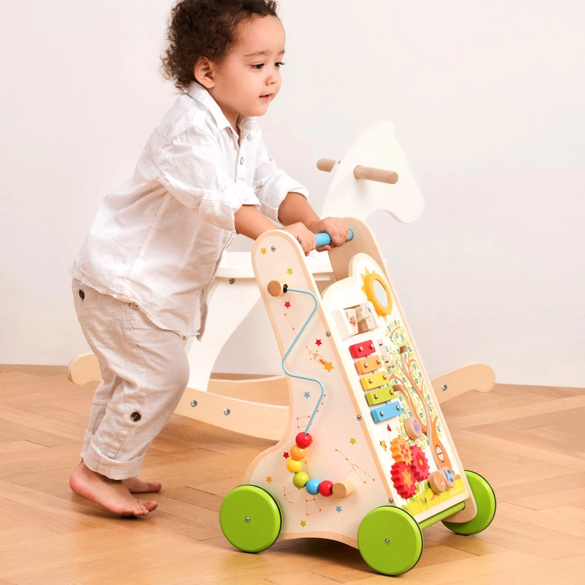 New Classic Toys® New Classic Toys Houten Activiteiten Duw- Loopwagen 2 New Classic Toys® New Classic Toys Houten Activiteiten Duw- Loopwagen - Afbeelding 2