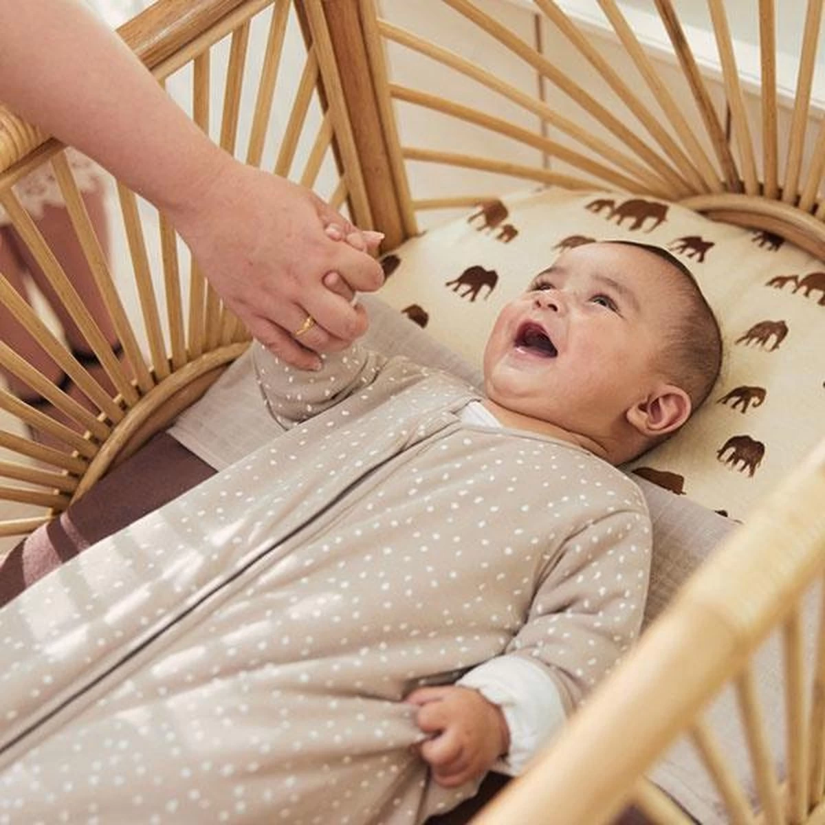 Jollein Baby Baby Winterslaapzak 4-Seizoenen 110cm Spickle - Nougat 16 Jollein Baby Baby Winterslaapzak 4-Seizoenen 110cm Spickle - Nougat - Afbeelding 16