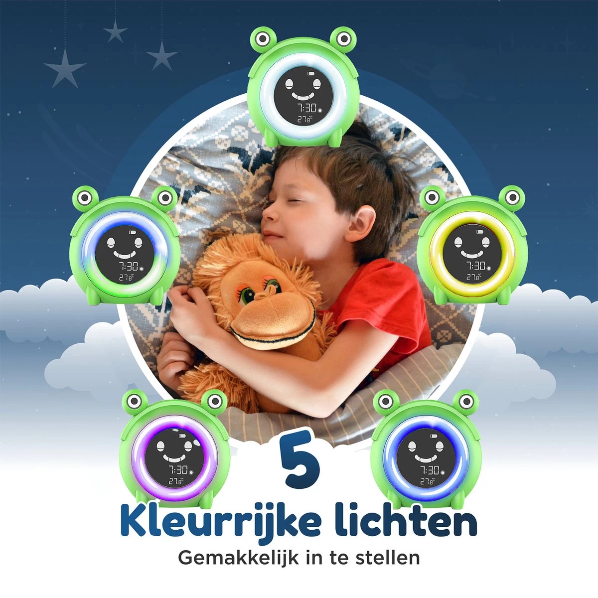 AyeSleep Slaaptrainer – 5 Lichtkleuren Kinderwekker – Dimbaar - Slaaptrainer Kinderen 7 AyeSleep Slaaptrainer – 5 Lichtkleuren Kinderwekker – Dimbaar - Slaaptrainer Kinderen - Afbeelding 7
