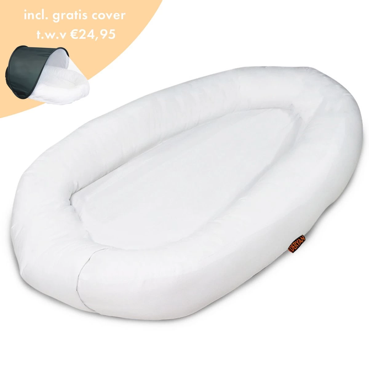 Deryan Luxe Babynestje - Wit - Inclusief Draagtas 1 Deryan Luxe Babynestje - Wit - Inclusief Draagtas