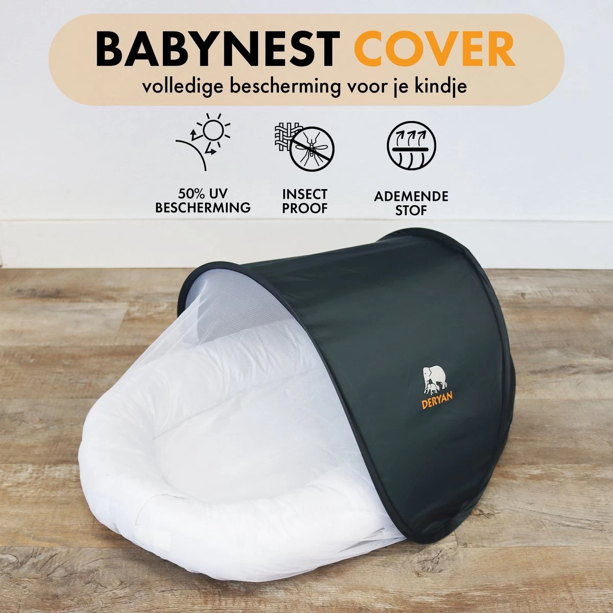 Deryan Luxe Babynestje - Wit - Inclusief Draagtas 6 Deryan Luxe Babynestje - Wit - Inclusief Draagtas - Afbeelding 6