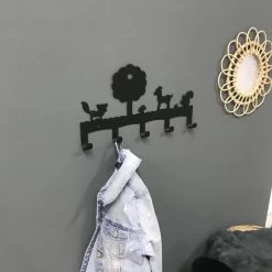 Kinderkapstok Zwart Tyro- Duurzaam Materiaal In Een Luxe Uitstraling. - Kapstok Kinderen - Kinderkamer Haakjes - 5 Haken Metaal - Land Of Kids Kinderkapstokken -Babyproducten Uitverkoop 1200x1200 1177