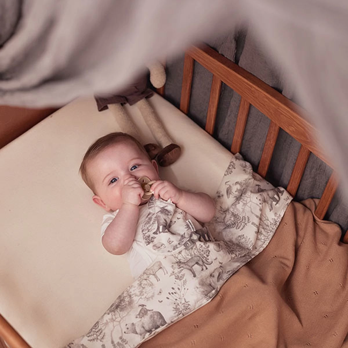 Jollein Baby Laken Wieg 75x100cm Pimpelmees - Forest Animals 15 Jollein Baby Laken Wieg 75x100cm Pimpelmees - Forest Animals - Afbeelding 15