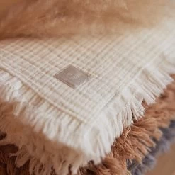 Jollein Baby Deken Ledikant 120x120cm Muslin Fringe - Ivory -Babyproducten Uitverkoop 1200x1200 1252