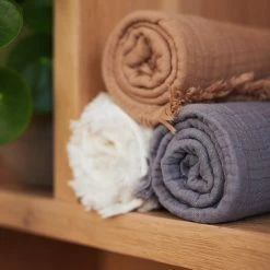 Jollein Baby Deken Ledikant 120x120cm Muslin Fringe - Ivory -Babyproducten Uitverkoop 1200x1200 1253