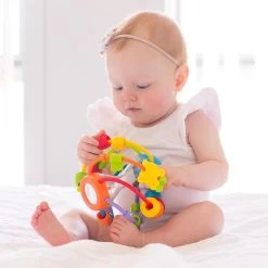Playgro Speel En Leerbal - Grijp- En Bijtspeelgoed - Klikklak Geluiden - Spiegeltje - Kralen - Cilinder Met Rattelende Ballen -Babyproducten Uitverkoop 1200x1200 129