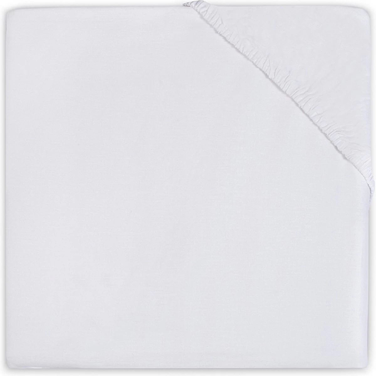 Jollein Baby Hoeslaken Peuterbed Katoen 75x150cm - Wit 1 Jollein Baby Hoeslaken Peuterbed Katoen 75x150cm - Wit