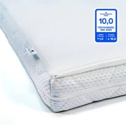 ABZ Babymatras Combi Witte Panter - Inclusief Topper Airgosafe - 60x120 Cm