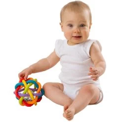 Playgro Buigbare Bendy Ball - Grijp- En Bijtspeelgoed - Incl Rammelaar - Activiteitenbal -Babyproducten Uitverkoop 1200x1200 137
