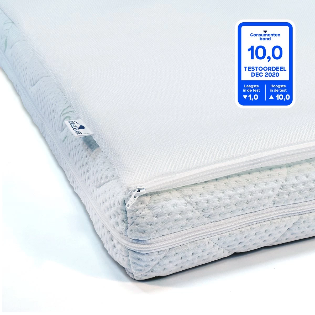 ABZ Baby Matras Combi Witte Panter Met Airgosafe Topper - 70x140 Cm 11 ABZ Baby Matras Combi Witte Panter Met Airgosafe Topper - 70x140 Cm - Afbeelding 11