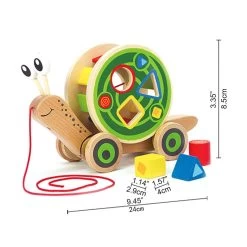 Hape Houten Walk-A-Long Slak Trekdier -Babyproducten Uitverkoop 1200x1200 14