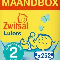 Zwitsal Luiers - Mini Maat 2 - 252 Stuks - Voordeelverpakking -Babyproducten Uitverkoop 1200x1200 1451