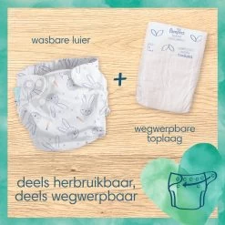 Pampers® Pampers Harmonie Hybrid - Wasbare Luier - 108 Absorberende Wegwerpbare Toplagen -Babyproducten Uitverkoop 1200x1200 1487