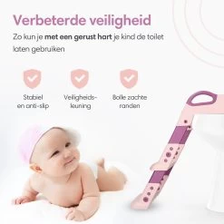 Macx & Macx Toilettrainer Met Trapje - Brilverkleiner Met Handvaten En Opstapje - Opvouwbaar Toilet Bril Zitje - WC Zindelijkheids Training Voor Jongens/Meisjes - Urinoirs Voor Kind/Peuter Van 2 Tot 7 Jaar - Roze -Babyproducten Uitverkoop 1200x1200 1512