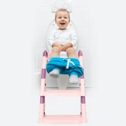 Macx & Macx Toilettrainer Met Trapje - Brilverkleiner Met Handvaten En Opstapje - Opvouwbaar Toilet Bril Zitje - WC Zindelijkheids Training Voor Jongens/Meisjes - Urinoirs Voor Kind/Peuter Van 2 Tot 7 Jaar - Roze -Babyproducten Uitverkoop 1200x1200 1513
