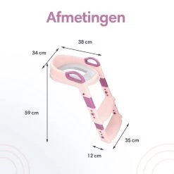 Macx & Macx Toilettrainer Met Trapje - Brilverkleiner Met Handvaten En Opstapje - Opvouwbaar Toilet Bril Zitje - WC Zindelijkheids Training Voor Jongens/Meisjes - Urinoirs Voor Kind/Peuter Van 2 Tot 7 Jaar - Roze -Babyproducten Uitverkoop 1200x1200 1516