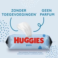Huggies Billendoekjes - Pure 99% Water - 18 X 56 Stuks - 1008 Doekjes - Voordeelverpakking -Babyproducten Uitverkoop 1200x1200 1597
