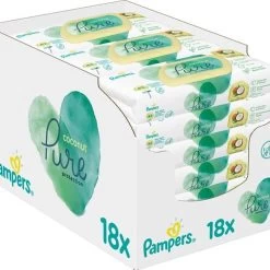 Pampers® Pampers Pure Coconut Babydoekjes - 18pakjes Van 42 Doekjes =756 Babydoekjes -Babyproducten Uitverkoop 1200x1200 1621