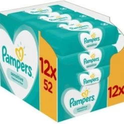 Pampers® Pampers Sensitive Billendoekje 12 X 52 Stuks Voordeelverpakking