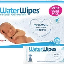 WaterWipes Billendoekjes Bio - 12 X 60 Stuks - 720 Doekjes -Babyproducten Uitverkoop 1200x1200 1656