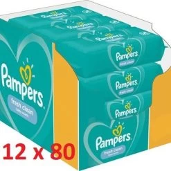 Pampers® Pampers Billendoekjes Fresh Clean 12 X 80 Stuks Voordeelverpakking