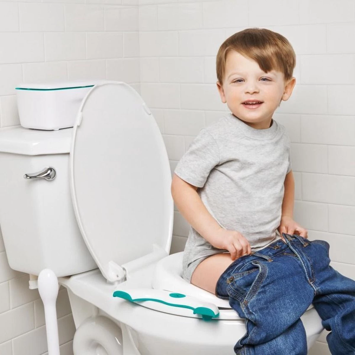 Oxo Tot 2-in-1 Plaspotje - Reispotje - WC Verkleiner - Teal 5 Oxo Tot 2-in-1 Plaspotje - Reispotje - WC Verkleiner - Teal - Afbeelding 5