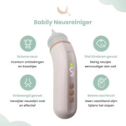 Babily® - Elektrische Neusreiniger Voor Baby's - 0 T/m 6 Jaar - Neuszuiger - Neuspeer - Snoetenpoetser - Toetenveger - Aspirator - Incl. 5 Zuigkrachtstanden En 3 Kalmerende Melodieën 13 Babily® - Elektrische Neusreiniger Voor Baby's - 0 T/m 6 Jaar - Neuszuiger - Neuspeer - Snoetenpoetser - Toetenveger - Aspirator - Incl. 5 Zuigkrachtstanden En 3 Kalmerende Melodieën -Babyproducten Uitverkoop 1200x1200 2028