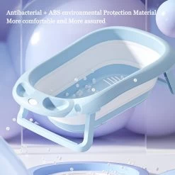 Baby Badje Opvouwbaar - 3 In 1 Opvouwbaar - Multifunctioneel - Inclusief Badkussen - Babybadje - Babybad - Peuterbadje 83 × 48 × 23,5 Cm - Blauw -Babyproducten Uitverkoop 1200x1200 2047