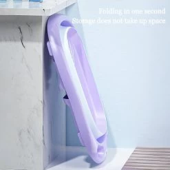 Baby Badje Opvouwbaar - 3 In 1 Opvouwbaar - Opbergmand - Inclusief Badkussen - Babybadje - Peuterbadje 83 × 48 × 23,5 Cm - Purper -Babyproducten Uitverkoop 1200x1200 2057
