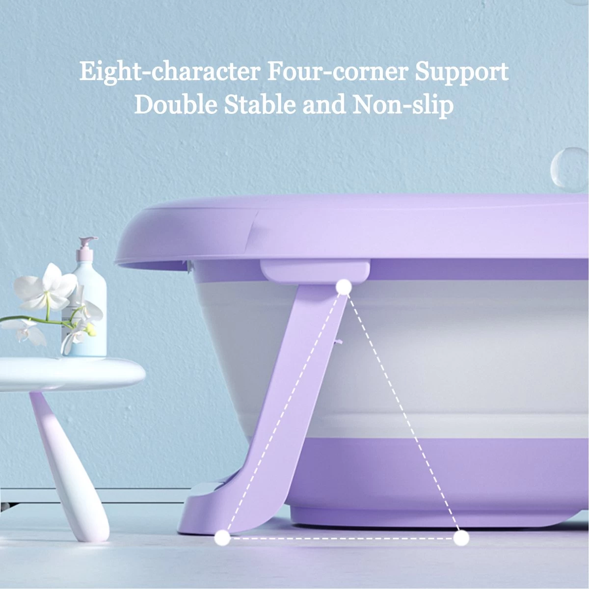 K IKIDO Babybadje - Opvouwbaar Bad Baby - Inclusief Badkussen - Peuterbadje - Blauw 7 K IKIDO Babybadje - Opvouwbaar Bad Baby - Inclusief Badkussen - Peuterbadje - Blauw - Afbeelding 7