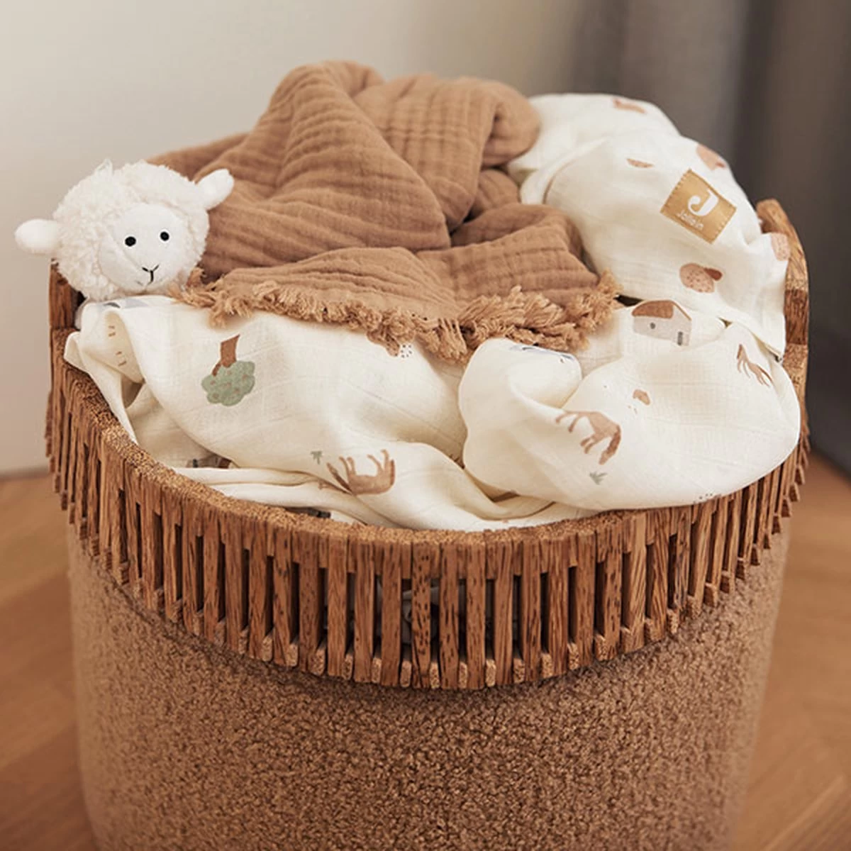 Jollein Hydrofiele Doek Large 115x115cm Farm- 2 Stuks 14 Jollein Hydrofiele Doek Large 115x115cm Farm- 2 Stuks - Afbeelding 14