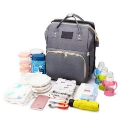 Buxibo 2-in-1 Luier- En Verzorgingstas - Inclusief Verschoon Matje - Baby Rug Tas Met Isoleervak - Diaper Backpack Bag - Reis Rugzak Inclusief Buggy En Kinderwagen Haken - Grote Capaciteit -