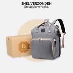 Buxibo 2-in-1 Luier- En Verzorgingstas - Inclusief Verschoon Matje - Baby Rug Tas Met Isoleervak - Diaper Backpack Bag - Reis Rugzak Inclusief Buggy En Kinderwagen Haken - Grote Capaciteit - -Babyproducten Uitverkoop 1200x1200 230
