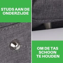 Brisby Slijtvaste Luiertas - Verzorgingstas Groot - Grijs - Inclusief Verschoonmatje - Isoleervakken - Fopspeen Houder - Makkelijk Te Bevestigen Aan De Kinderwagen -Babyproducten Uitverkoop 1200x1200 312