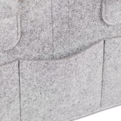 Relaxdays Luiertas Baby - Verzorgingstas Vilt - Organizer Luiers - Uitneembare Schotjes - Lichtgrijs -Babyproducten Uitverkoop 1200x1200 324