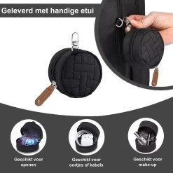 Luiertas Rugzak - Incl. Buggy / Kinderwagen Haken En Verschoningsmat - Complete Set - Zwart Van Zedar -Babyproducten Uitverkoop 1200x1200 360