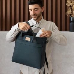 Nobodinoz Baby On The Go Luiertas Rugzak Carbon Blue -Babyproducten Uitverkoop 1200x1200 366