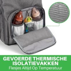 Brisby Slijtvaste Luiertas – Verzorgingstas – Met Buggymontage -Donkergrijs -Babyproducten Uitverkoop 1200x1200 379