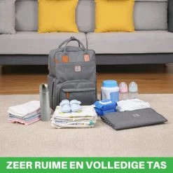 Brisby Slijtvaste Luiertas – Verzorgingstas – Met Buggymontage -Donkergrijs -Babyproducten Uitverkoop 1200x1200 381
