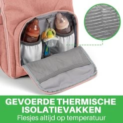 Brisby Slijtvaste Luiertas – Verzorgingstas – Met Buggymontage - Roze -Babyproducten Uitverkoop 1200x1200 407