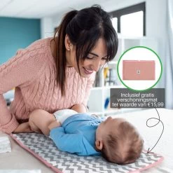 Brisby Slijtvaste Luiertas – Verzorgingstas – Met Buggymontage - Roze -Babyproducten Uitverkoop 1200x1200 409