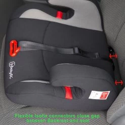 Booster - Zitverhoger Met Isofix BabyGO Bursa II Zwart (15-36kg) -Babyproducten Uitverkoop 1200x1200 475