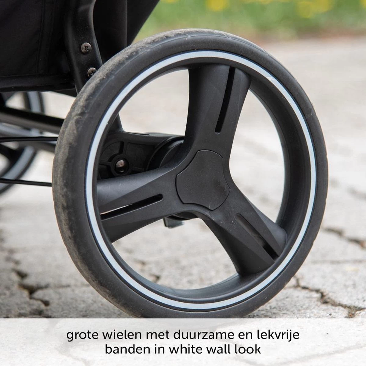 ABC Design Duo Kinderwagen Twin Circle Line - Inclusief Regenhoes - Woven Graphite 11 ABC Design Duo Kinderwagen Twin Circle Line - Inclusief Regenhoes - Woven Graphite - Afbeelding 11