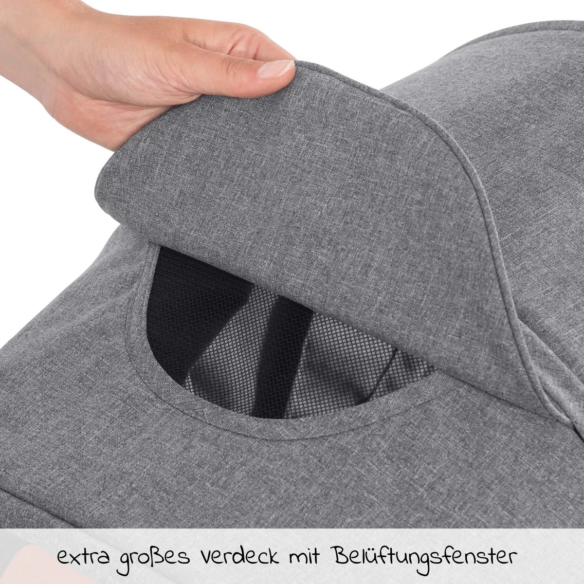 Hauck UpTown Buggy - Met één Hand Opvouwbaar - Grijs 9 Hauck UpTown Buggy - Met één Hand Opvouwbaar - Grijs - Afbeelding 9