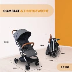Deryan Rolo Luxe Lichtgewicht Buggy - Grijs -Babyproducten Uitverkoop 1200x1200 568