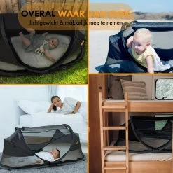 Deryan Baby Luxe Campingbedje – Inclusief Zelfopblaasbare Matras - Zwart 19 Deryan Baby Luxe Campingbedje – Inclusief Zelfopblaasbare Matras - Zwart -Babyproducten Uitverkoop 1200x1200 610