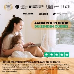 Deryan Baby Luxe Campingbedje – Inclusief Zelfopblaasbare Matras - Cream -Babyproducten Uitverkoop 1200x1200 629