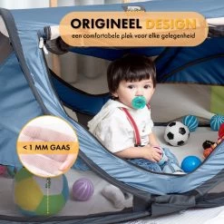 Deryan Peuter Luxe Campingbedje – Inclusief Zelfopblaasbare Matras - Blue -Babyproducten Uitverkoop 1200x1200 630